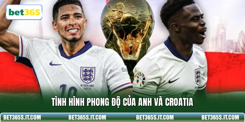 Tình hình phong độ của Anh và Croatia